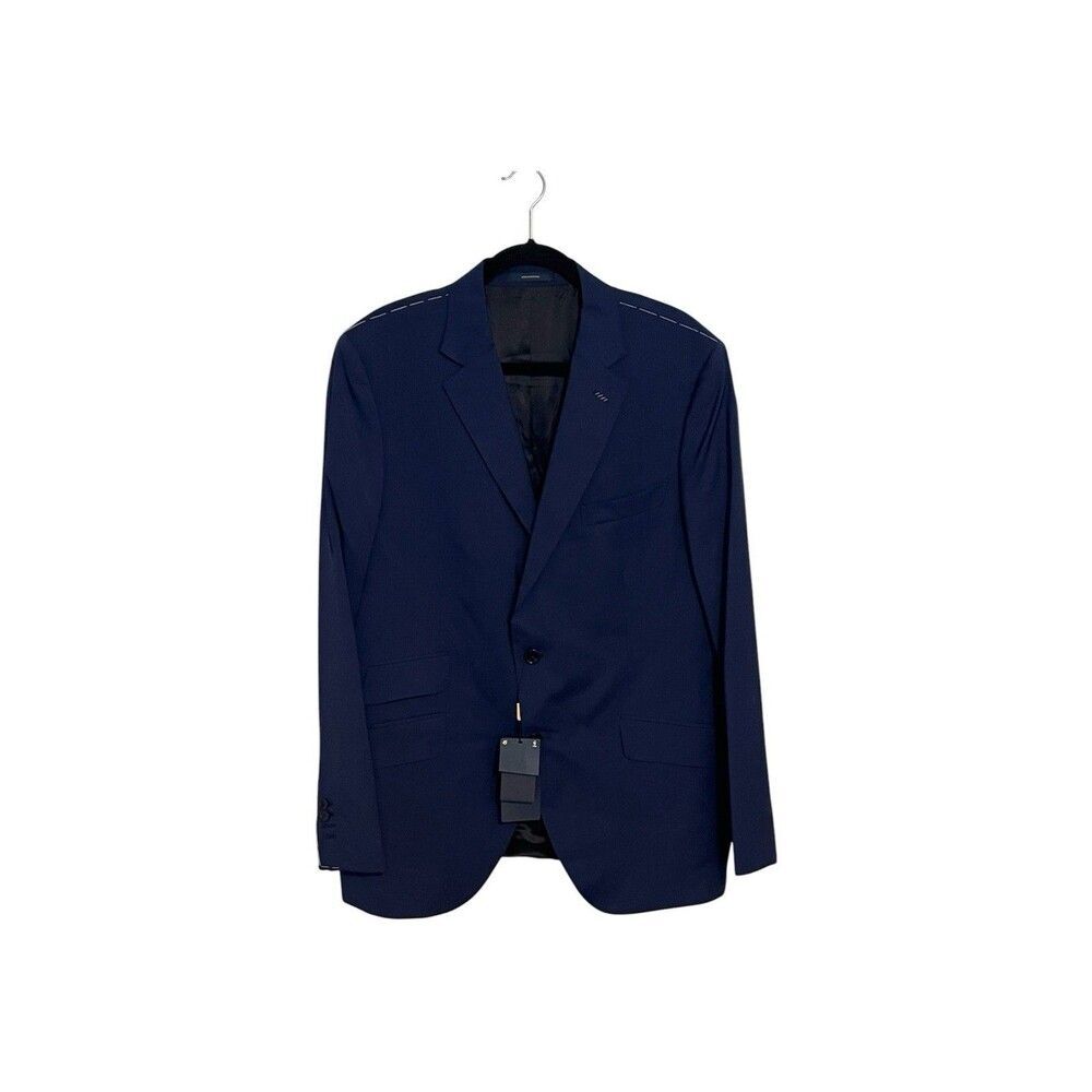 NWT MASSIMO DUTTI Men's Italian Wool Blue Blazer Suit LIMITED EDITION Sz Us 46